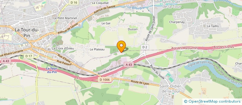 localisation de l'entreprise SCI MURARD-RAYNARD  SAINT-DIDIER-DE-LA-TOUR