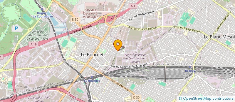 localisation de l'entreprise SCI MURESAN  LE BOURGET