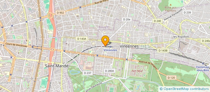 localisation de l'entreprise SCI MURET CANNIER à VINCENNES