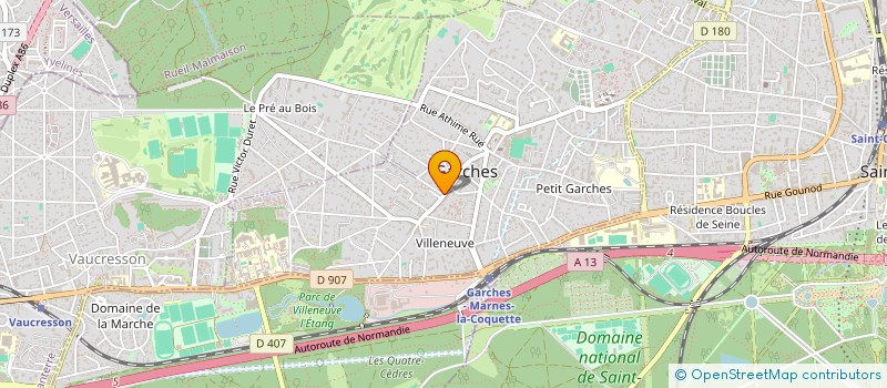 localisation de l'entreprise SCI MURIEL ET BERNARD FERON à GARCHES