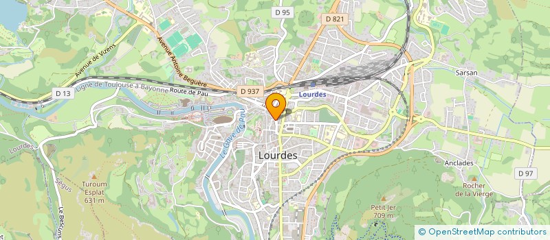 localisation de l'entreprise SCI MURIEL ET GABRIEL  LOURDES