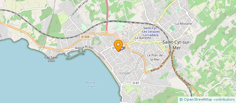 localisation de l'entreprise SCI MURIERS ET OLIVIERS à SAINT-CYR-SUR-MER