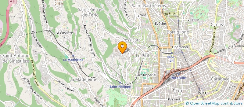 localisation de l'entreprise SCI MURINVEST à NICE