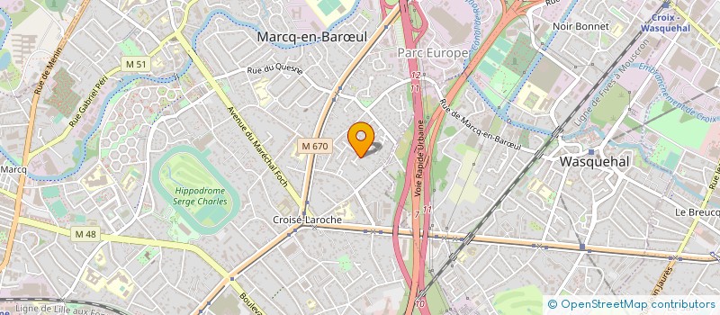 localisation de l'entreprise SCI MUROMER à MARCQ-EN-BARŒUL