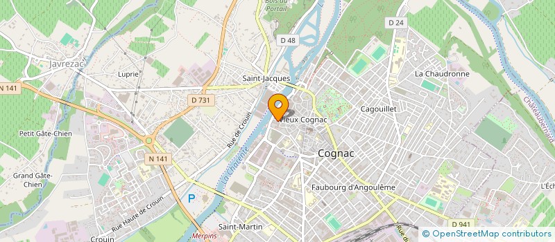 localisation de l'entreprise SCI MURRAYFIELD à COGNAC