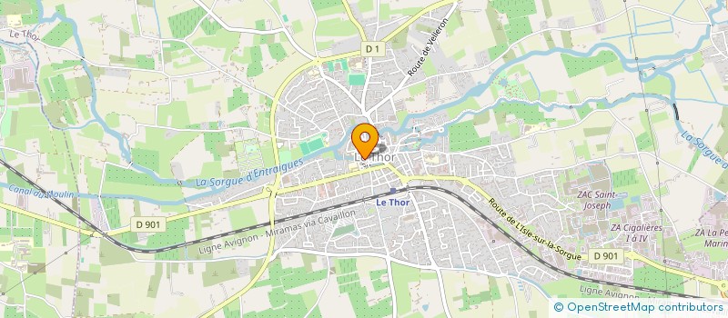 localisation de l'entreprise SCI MURS GARANCE  LE THOR