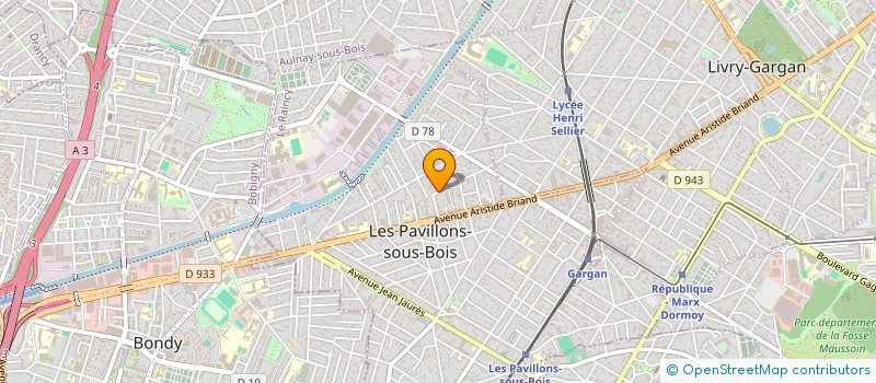 localisation de l'entreprise SCI MURUGAN  LES PAVILLONS-SOUS-BOIS