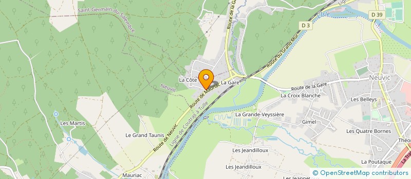 localisation de l'entreprise SCI MUSCADE 24  NEUVIC