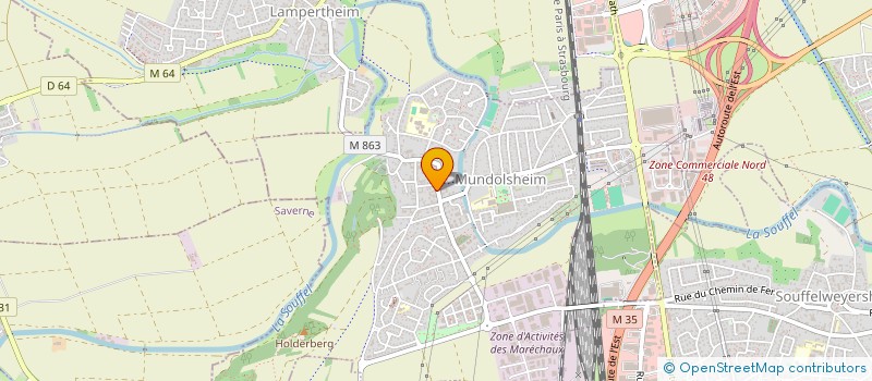 localisation de l'entreprise SCI MUSCAT  LAMPERTHEIM