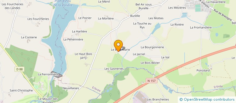 localisation de l'entreprise SCI MUSCAT à ERBREE