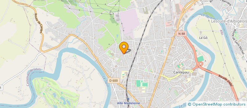 localisation de l'entreprise SCI MUSE à ALBI