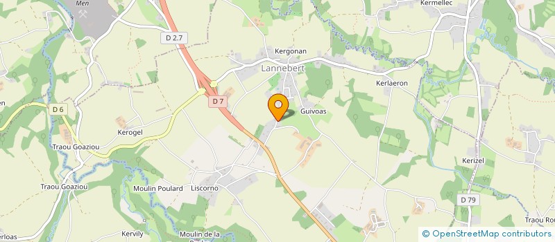 localisation de l'entreprise SCI MUSIC HALL  TREGUIDEL