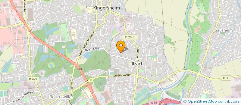 localisation de l'entreprise SCI MUSIQUE  ILLZACH