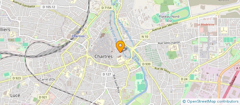 localisation de l'entreprise SCI MUSIQUE ET DANSE à CHARTRES