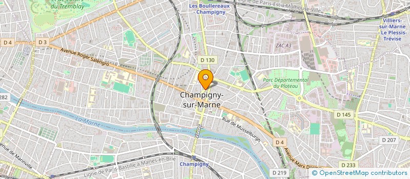 localisation de l'entreprise SCI MUSSELBURGH 8 BIS  CHAMPIGNY-SUR-MARNE