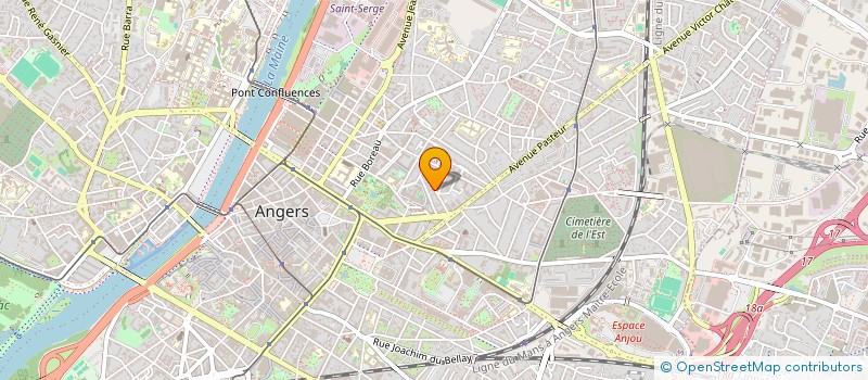 localisation de l'entreprise SCI  MUSSET à ANGERS