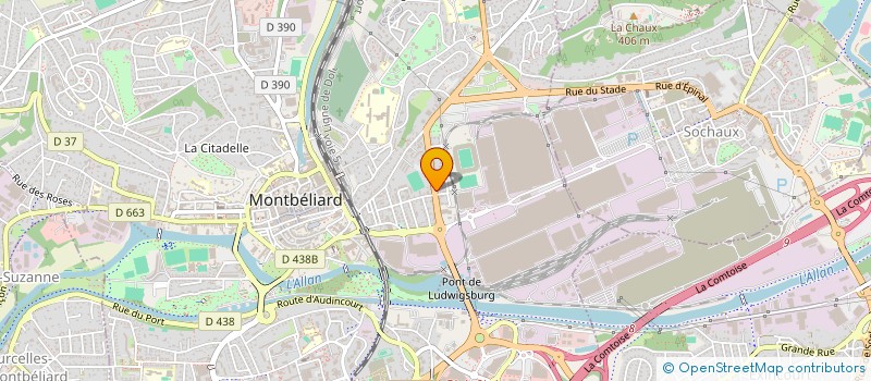 localisation de l'entreprise SCI MUSSET  MONTBELIARD