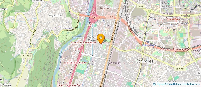 localisation de l'entreprise SCI MUSSET  ECHIROLLES