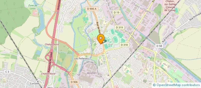 localisation de l'entreprise SCI MUSSET  CHALON-SUR-SAONE