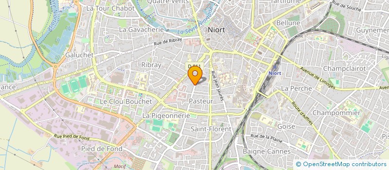 localisation de l'entreprise SCI MUSSET  NIORT