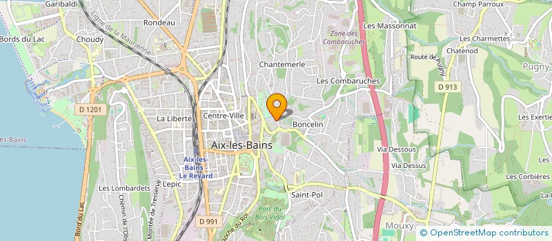 localisation de l'entreprise SCI MUST 2  AIX-LES-BAINS