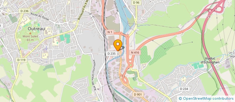 localisation de l'entreprise SCI MUSTAFAR  OUTREAU