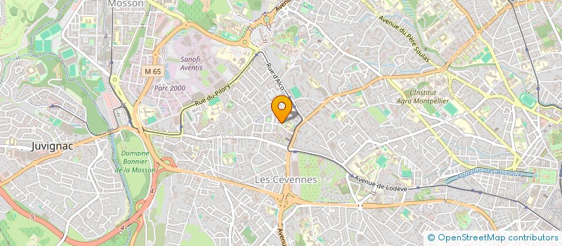 localisation de l'entreprise SCI MUSTAN à MONTPELLIER