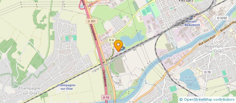 localisation de l'entreprise SCI MUSTANG  CHAMPAGNE-SUR-OISE