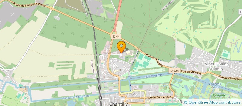 localisation de l'entreprise SCI MUSTANG  CHANTILLY