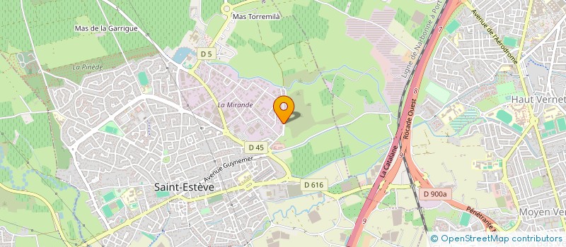 localisation de l'entreprise SCI MUSTAR  SAINT-ESTEVE