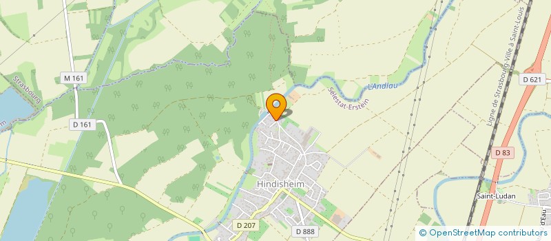 localisation de l'entreprise SCI MUTSCHLER  HINDISHEIM