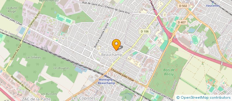 localisation de l'entreprise SCI MUTUALITE  BEAUCHAMP