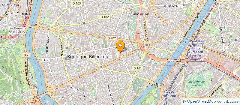 localisation de l'entreprise SCI MUTUALITE INVESTISSEMENT à BOULOGNE-BILLANCOURT