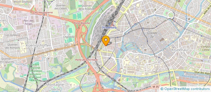 localisation de l'entreprise SCI MUTZIG  STRASBOURG