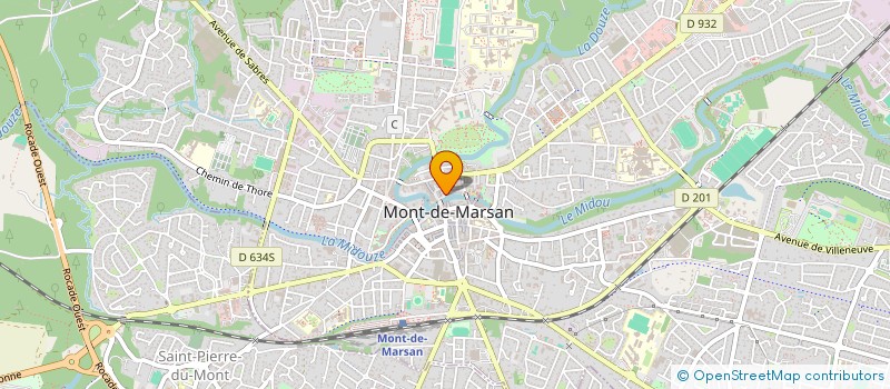 localisation de l'entreprise SCI MUXU  MONT-DE-MARSAN