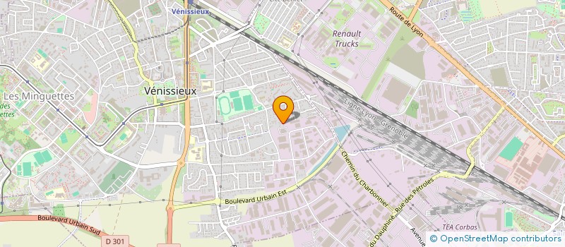 localisation de l'entreprise SCI MUZARET  VENISSIEUX