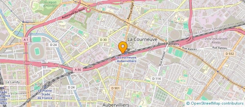 localisation de l'entreprise SCI MUZEHER à LA COURNEUVE