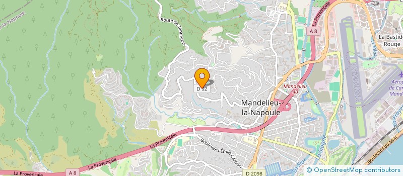 localisation de l'entreprise SCI MUZICA à MANDELIEU LA NAPOULE