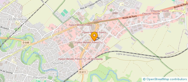 localisation de l'entreprise SCI MV à NIORT