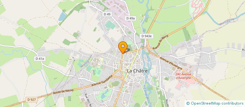 localisation de l'entreprise SCI MV à MONTGIVRAY