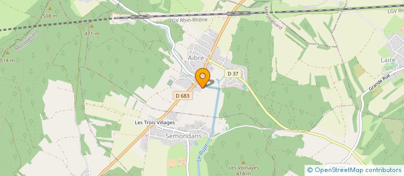 localisation de l'entreprise SCI MV  LE VERNOY