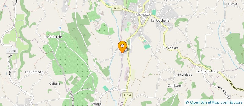 localisation de l'entreprise SCI MV  MEYSSAC