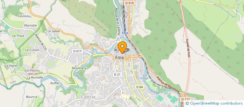localisation de l'entreprise SCI MV à FOIX