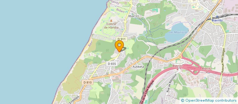 localisation de l'entreprise SCI MV à BIDART