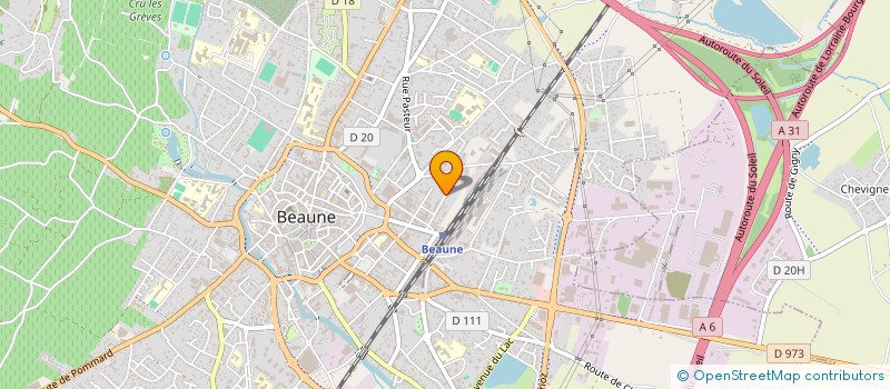 localisation de l'entreprise SCI MV à BEAUNE