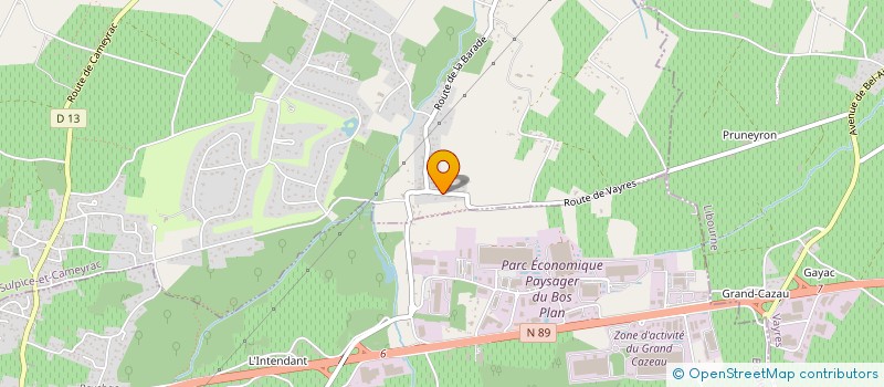 localisation de l'entreprise SCI MV BUSINESS  SAINT-SULPICE-ET-CAMEYRAC