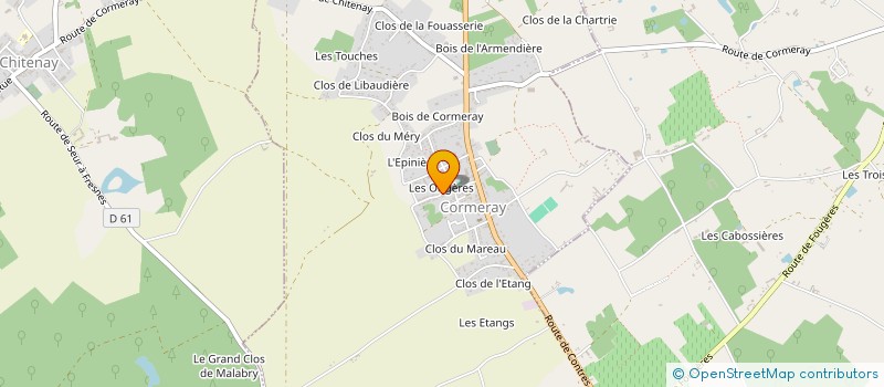 localisation de l'entreprise SCI MV LOCATIONS  LE CONTROIS-EN-SOLOGNE