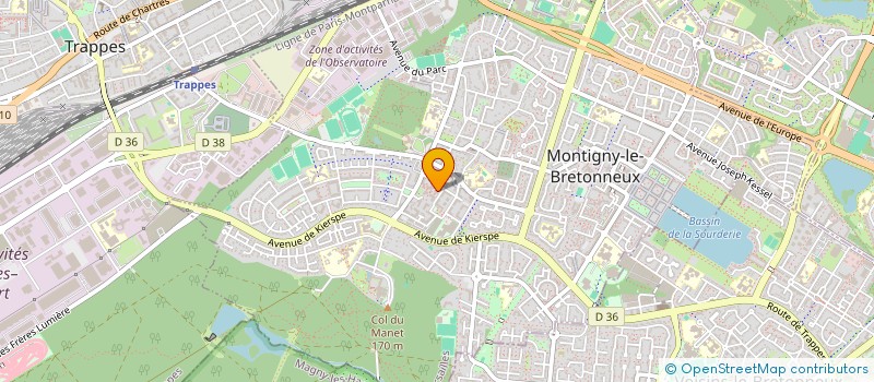 localisation de l'entreprise SCI MV PATRIMOINE  MONTIGNY-LE-BRETONNEUX