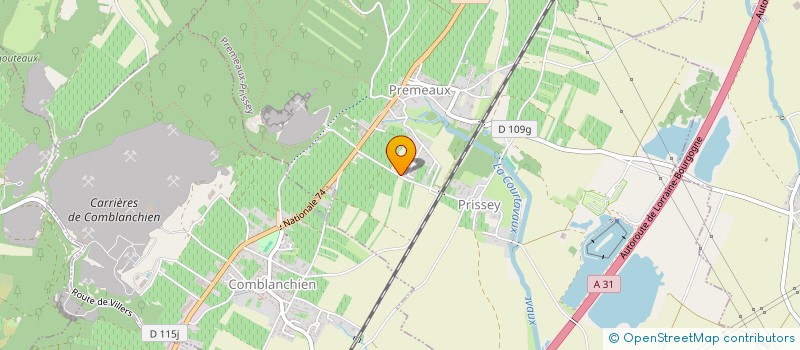 localisation de l'entreprise SCI MV SAINT-GEORGES  PREMEAUX-PRISSEY