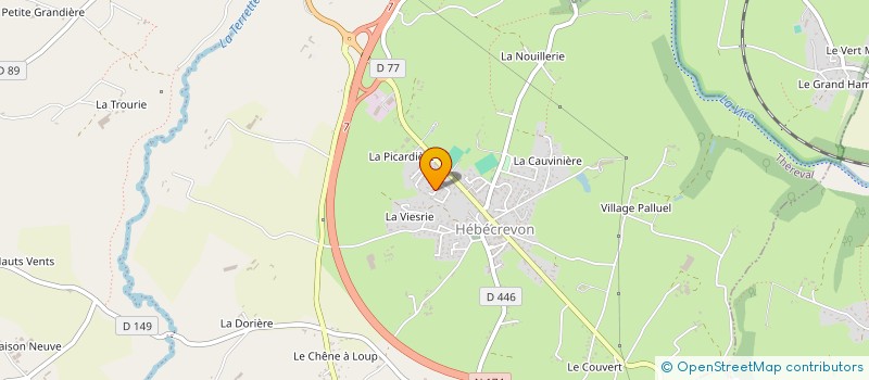 localisation de l'entreprise SCI MV THEREVAL  THEREVAL